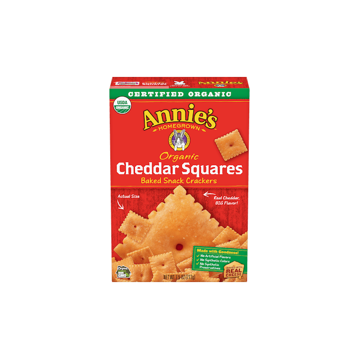 Annie's Organic Cheddar Squares, 7.5 oz.