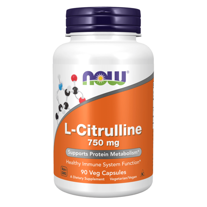 NOW Foods L-Citrulline 750 mg - 90 Veg Capsules