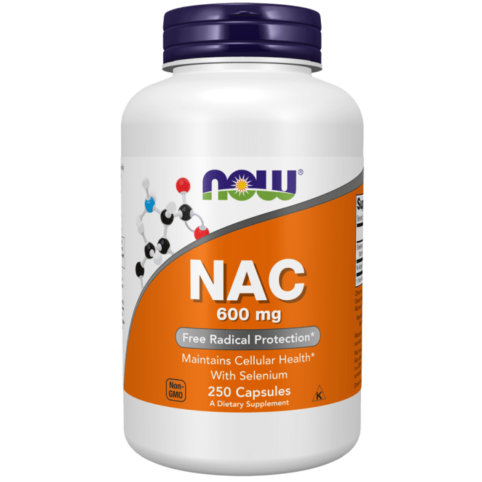 NOW Foods NAC 600 mg - 250 Capsules