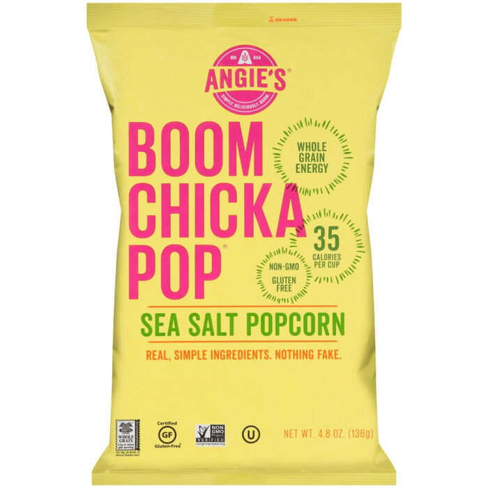 Angie's Boomchickapop Sea Salt Popcorn, 4.8 oz.