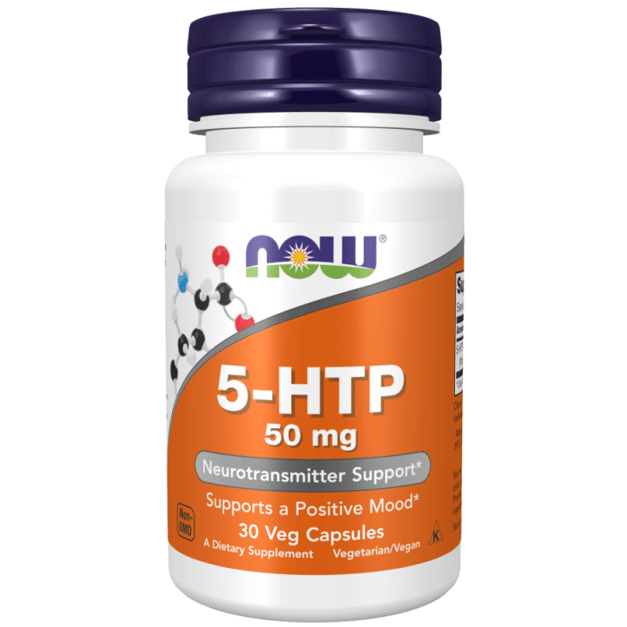 NOW Foods 5-HTP 50 mg - 30 Veg Capsules