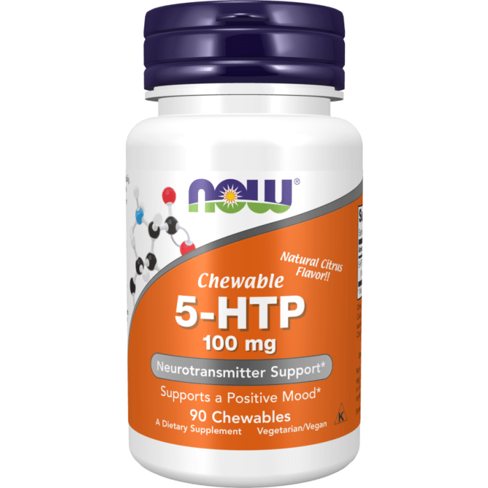 NOW Foods 5-HTP 100 mg - 90 Chewables