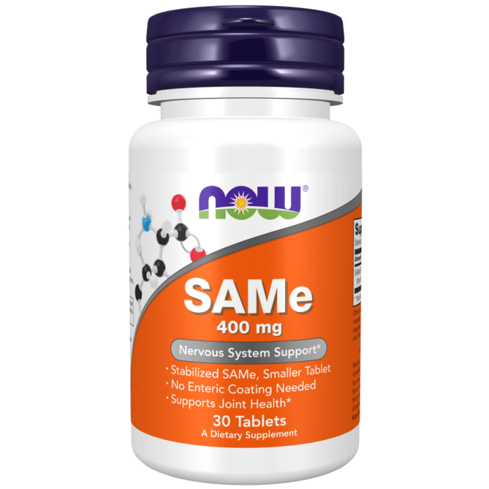 NOW Foods SAMe 400 mg - 30 Tablets