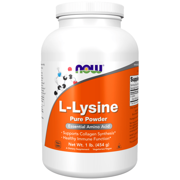 NOW Foods L-Lysine Powder - 1 lb.