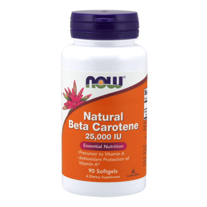 NOW Foods Beta Carotene, Natural 7,500 mcg - 90 Softgels