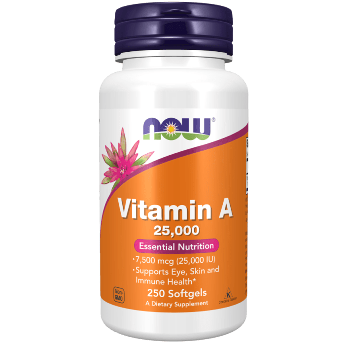 NOW Foods Vitamin A 25,000 - 250 Softgels