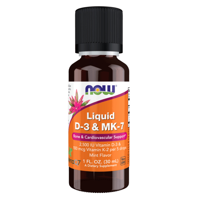 NOW Foods Liquid D-3 & MK-7 - 1 fl. oz.