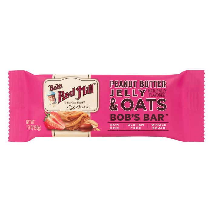 Bob's Red Mill Peanut Butter Jelly & Oats Bars, 1.76oz.