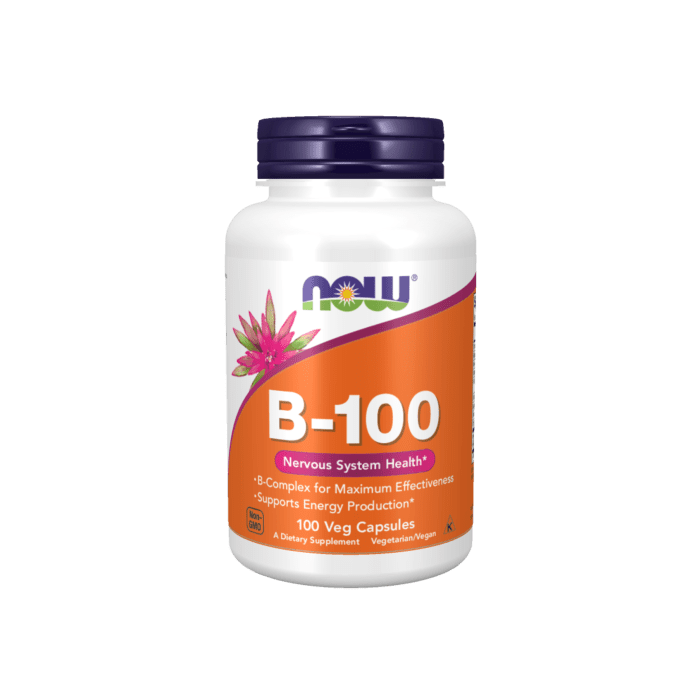 NOW Foods Vitamin B-100 - 100 Veg Capsules