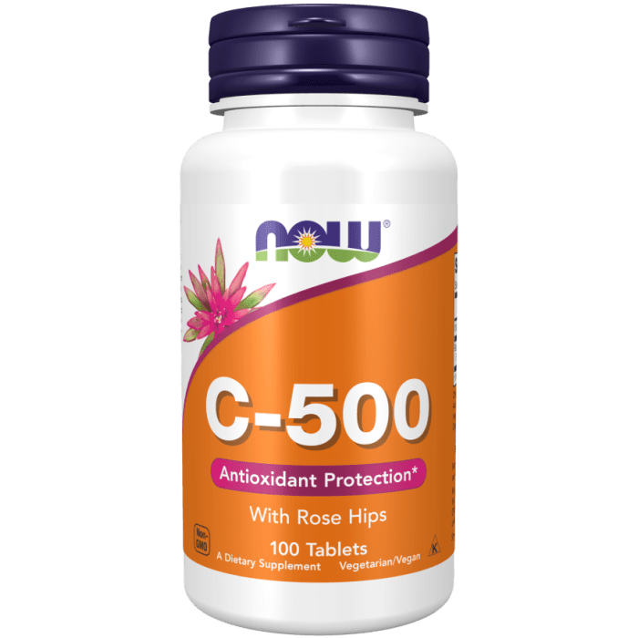 NOW Foods Vitamin C-500 - 100 Tablets