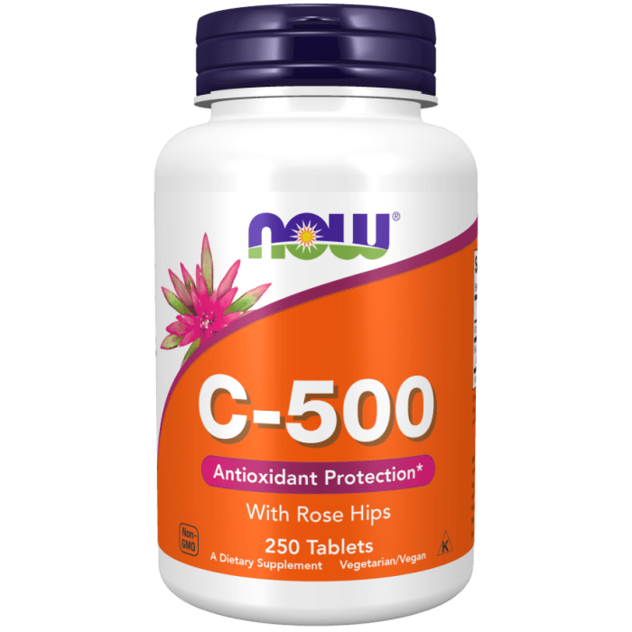 NOW Foods Vitamin C-500 - 250 Tablets