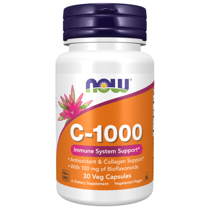 NOW Foods Vitamin C-1000 - 30 Veg Capsules