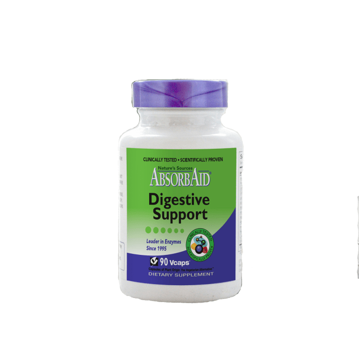 AbsorbAid Digestive Support, 90 Veg Capsules