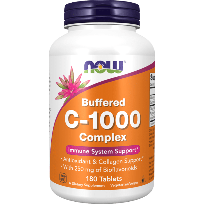 NOW Foods Vitamin C-1000 Complex - 180 Tablets