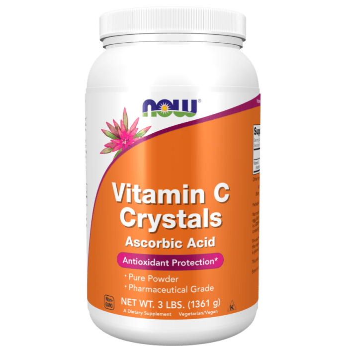 NOW Foods Vitamin C Crystals - 3 lb. Powder