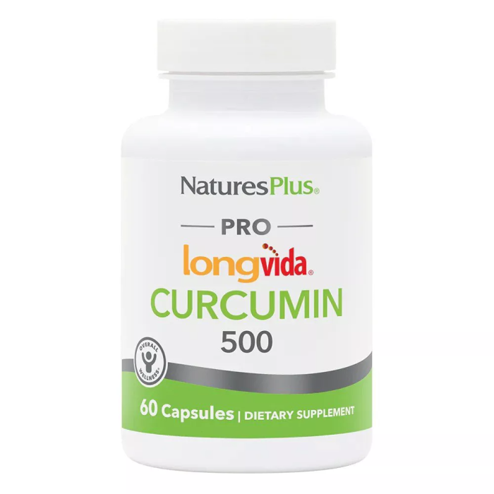 Nature's Plus Pro Longvida Curcumin 500mg, 60 Capsules