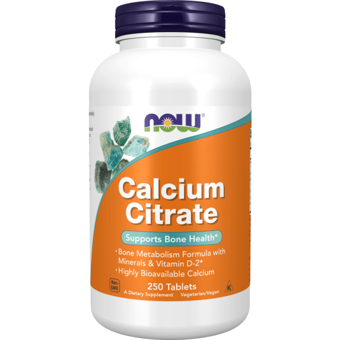 NOW Foods Calcium Citrate - 250 Tablets