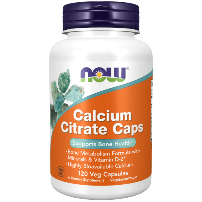 NOW Foods Calcium Citrate - 120 Veg Capsules