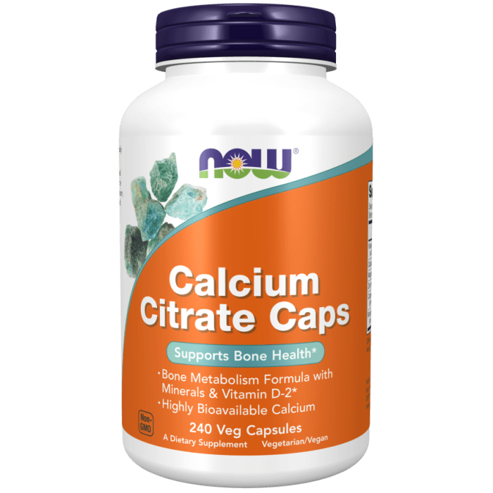 NOW Foods Calcium Citrate - 240 Veg Capsules