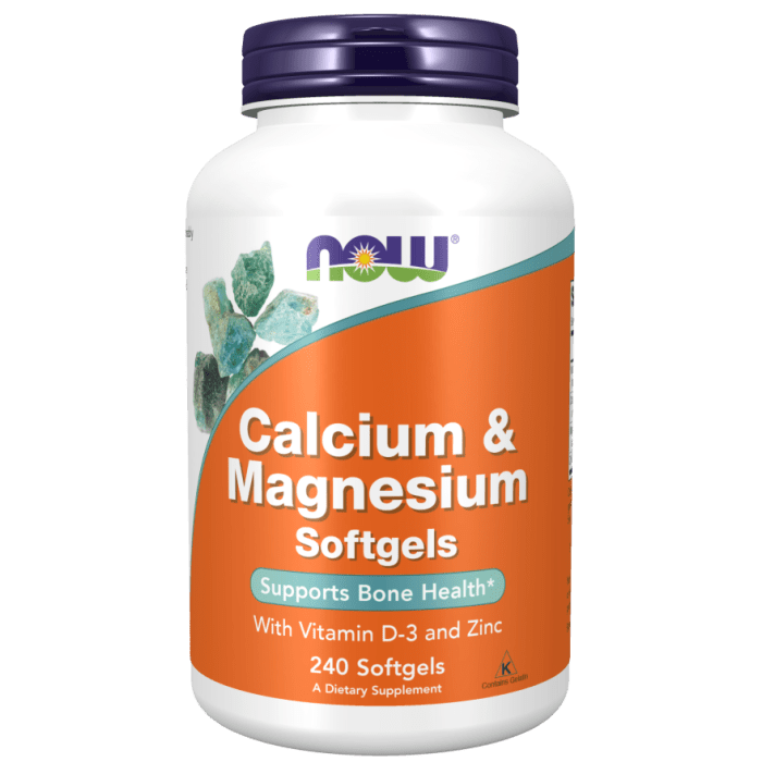 NOW Foods Calcium & Magnesium - 240 Softgels