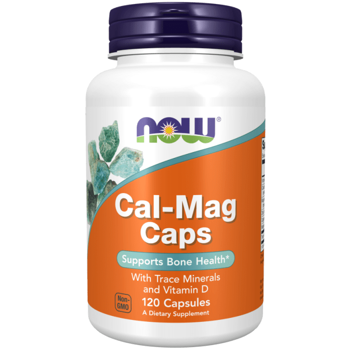 NOW Foods Cal-Mag Caps - 120 Veg Capsules