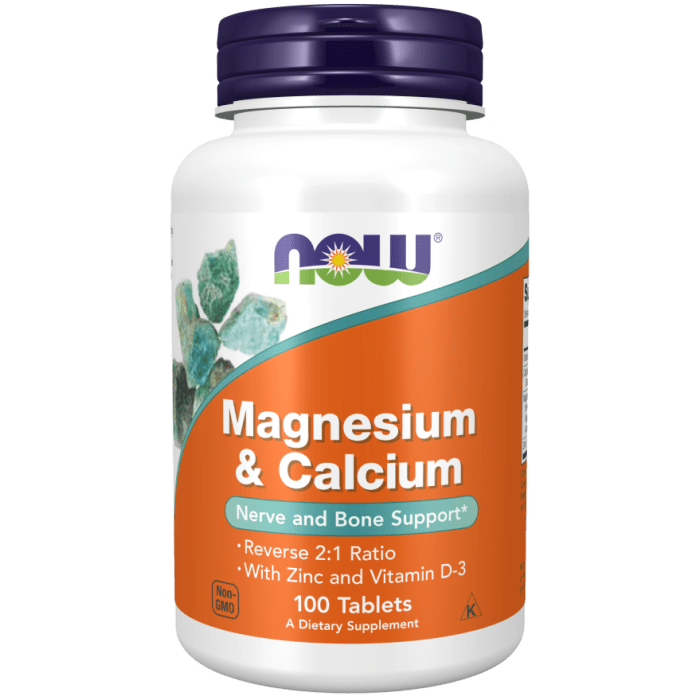 NOW Foods Magnesium & Calcium - 100 Tablets