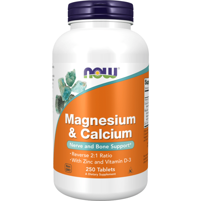 NOW Foods Magnesium & Calcium - 250 Tablets