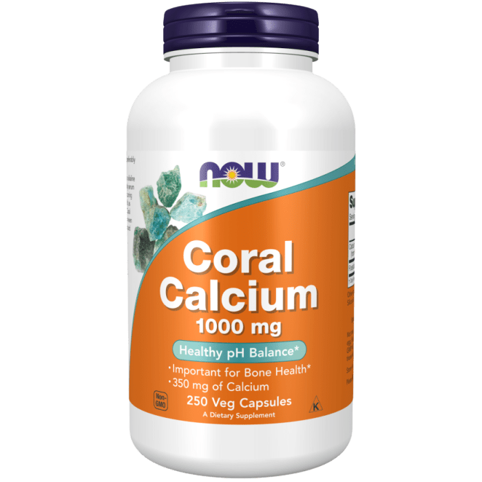 NOW Foods Coral Calcium 1000 mg - 250 Veg Capsules