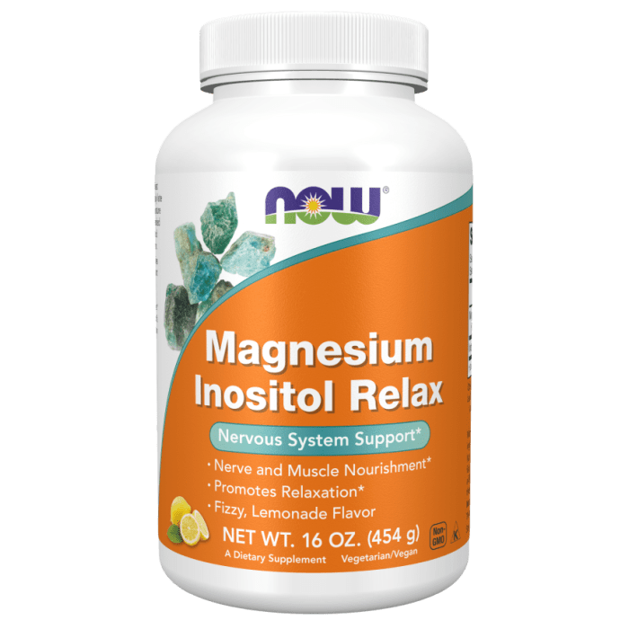 NOW Foods Magnesium Inositol Relax Powder - 16 oz.