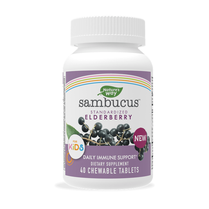 Nature's Way Kids Sambucus, 40 Chewable Tablets