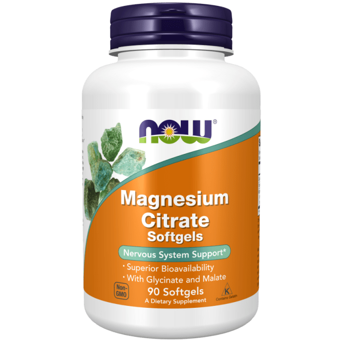 NOW Foods Magnesium Citrate - 90 Softgels