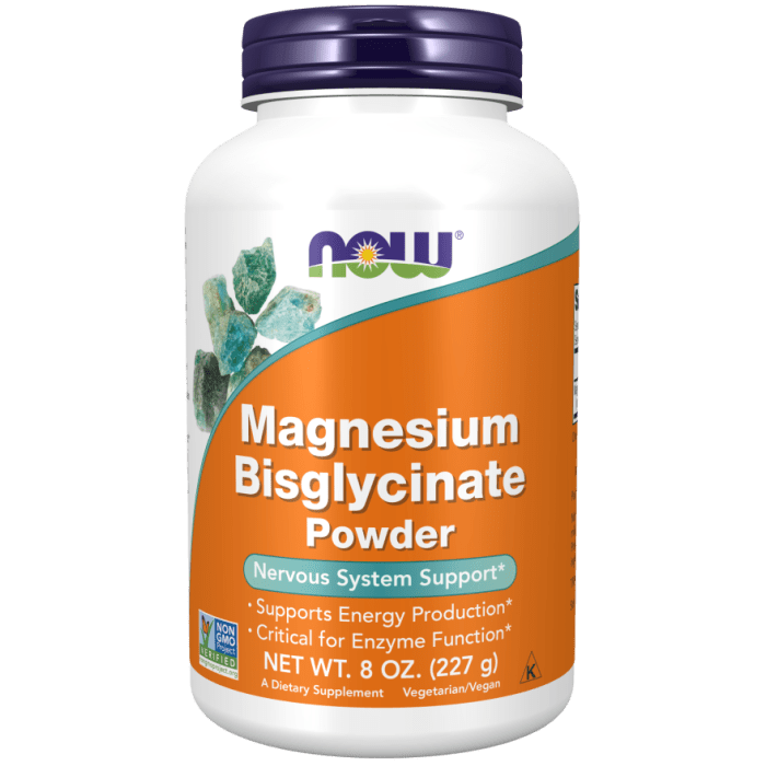 NOW Foods Magnesium Bisglycinate Powder - 8 oz.