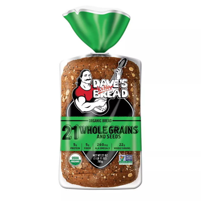 Dave's Killer Bread Organic 21 Whole Grains & Seed, 27oz.