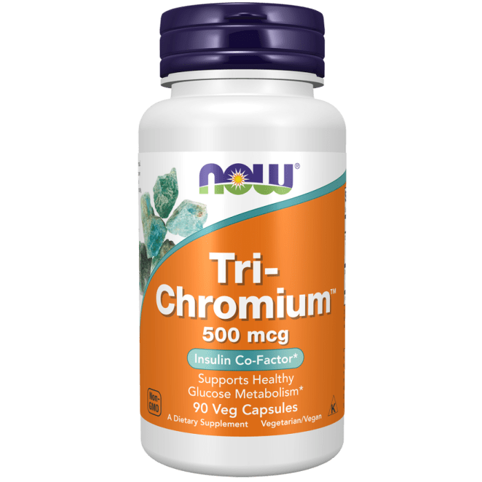 NOW Foods Tri-Chromium™ 500 mcg with Cinnamon - 90 Veg Capsules