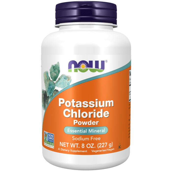 NOW Foods Potassium Chloride Powder - 8 oz