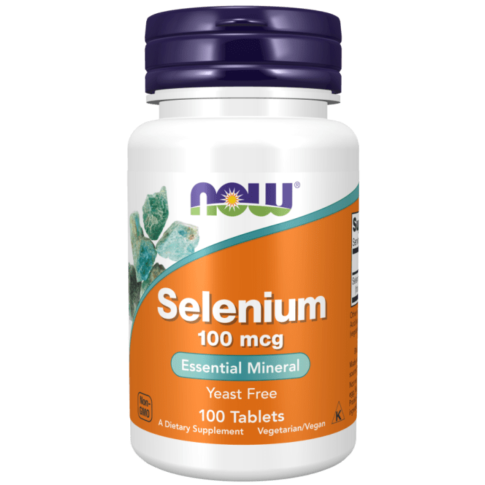 NOW Foods Selenium 100 mcg - 100 Tablets