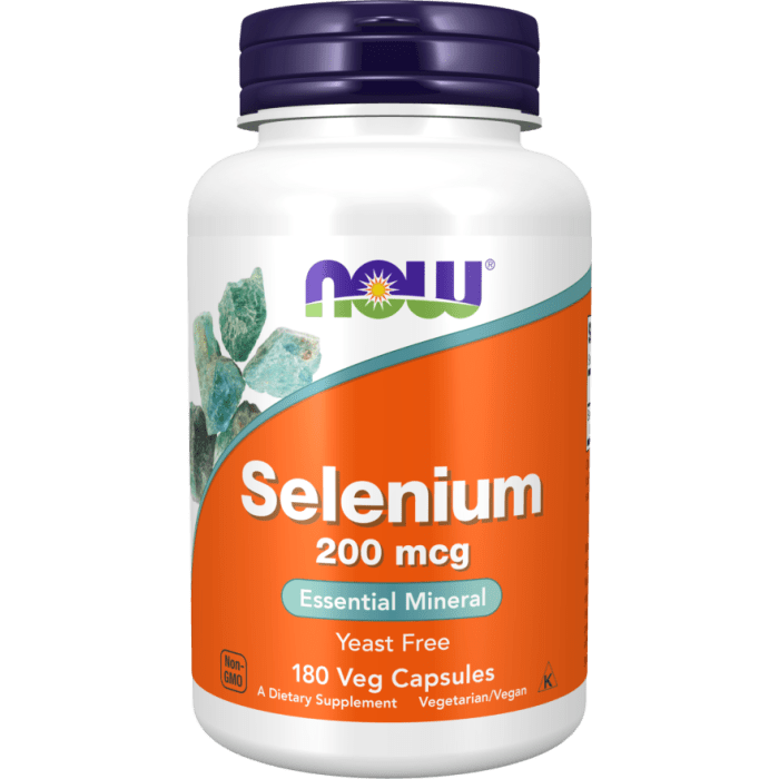 NOW Foods Selenium 200 mcg - 180 Veg Capsules