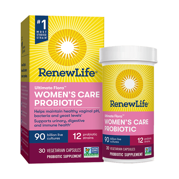 Renew Life Ultimate Flora Women's Care Probiotic, 90 Billion, 30 Capsules