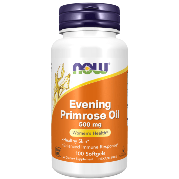 NOW Foods Evening Primrose Oil 500 mg -100 Softgels