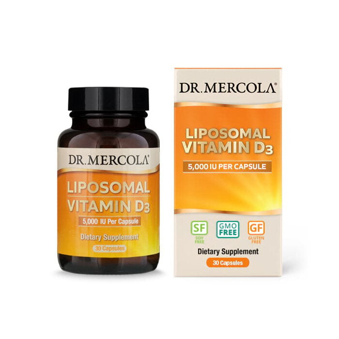 Dr. Mercola Liposomal Vitamin D3, 30 Capsules