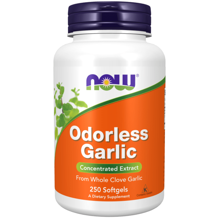 NOW Foods Odorless Garlic - 250 Softgels