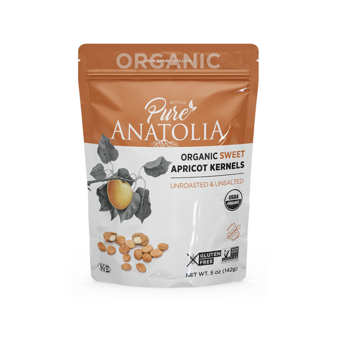 Pure Anatolia Sweet Apricot Kernels Organic, 5oz.