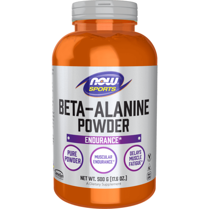 NOW Foods Beta-Alanine - 500 g (17.6 oz.)