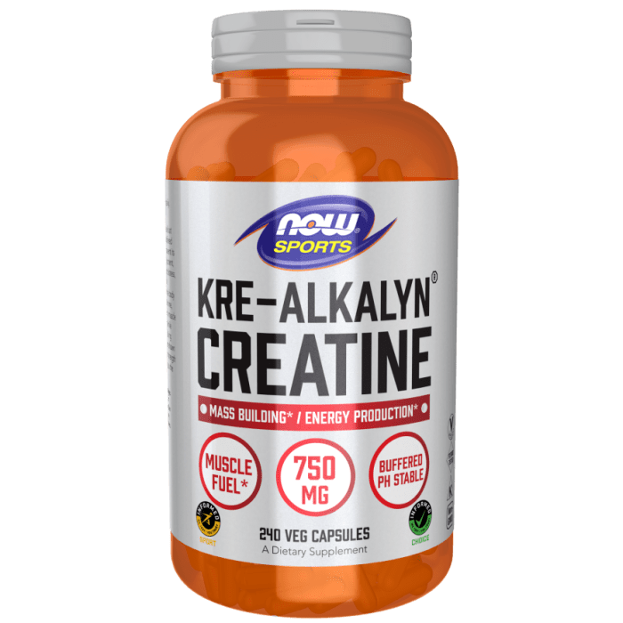 NOW Foods Kre-Alkalyn® Creatine - 240 Veg Capsules