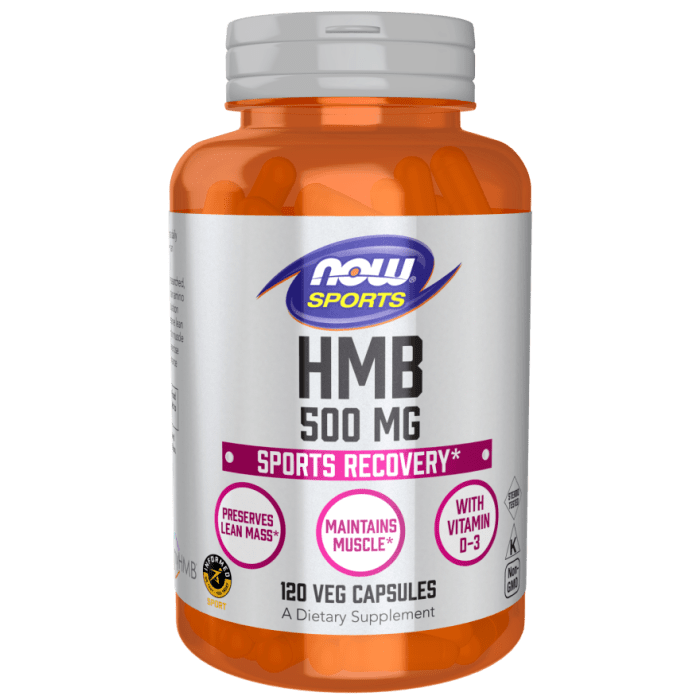 NOW Foods HMB 500 mg - 120 Veg Capsules