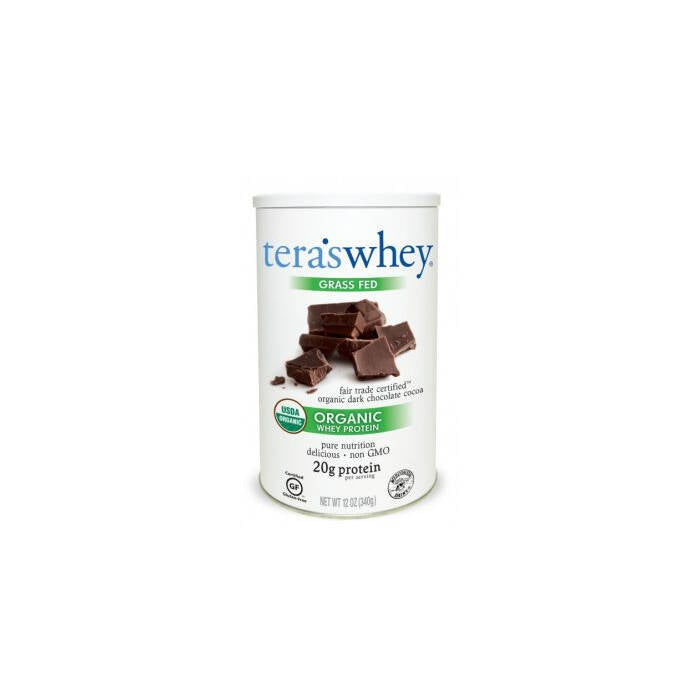 Simply Tera's Organic Dark Chocolate Whey Protein, 12 oz.