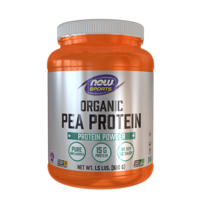 NOW Foods Pea Protein, Organic Powder - 1.5 lbs.