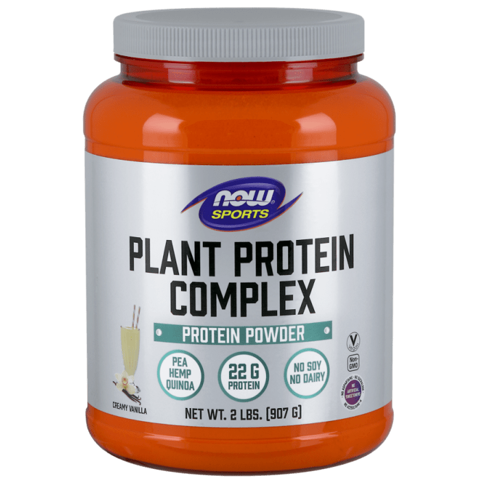 NOW Foods Plant Protein Complex, Creamy Vanilla Powder - 2 lbs.