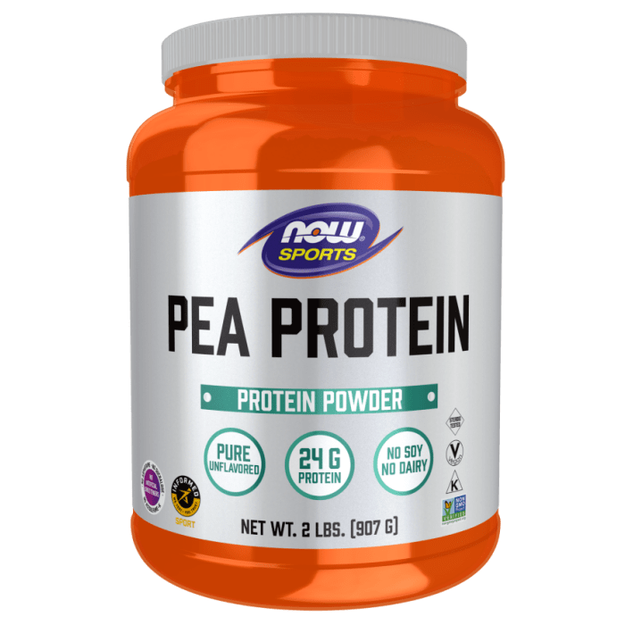 NOW Foods Pea Protein, Pure Unflavored Powder - 2 lbs.