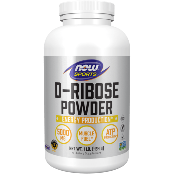 NOW Foods D-Ribose Powder - 16 oz.